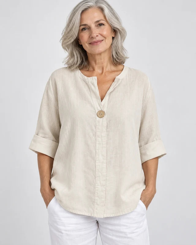 NAYLA™ - Casual V-Neck Blouse